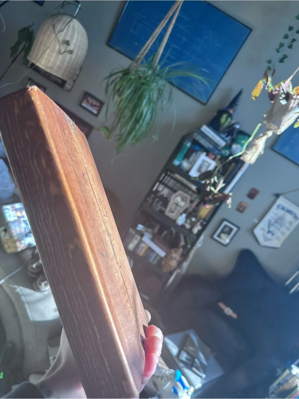Tablet Stand Holder - Brown Wood Finish